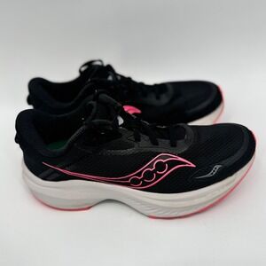 Saucony Axon 3 Women's Running Shoes Black Pink Size 9 Lightweight